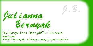 julianna bernyak business card